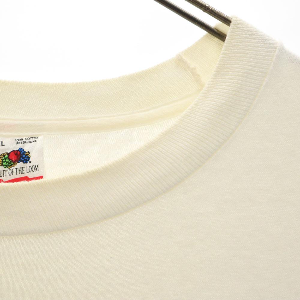 FRUIT OF THE LOOM 90s Made in USA Illustration Print Short sleeve Single stitch boynton T-shirt Men's Used