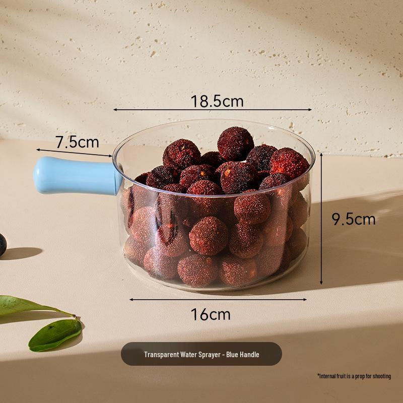 Double-Layer Vegetable and Fruit Washing Basket with Handle