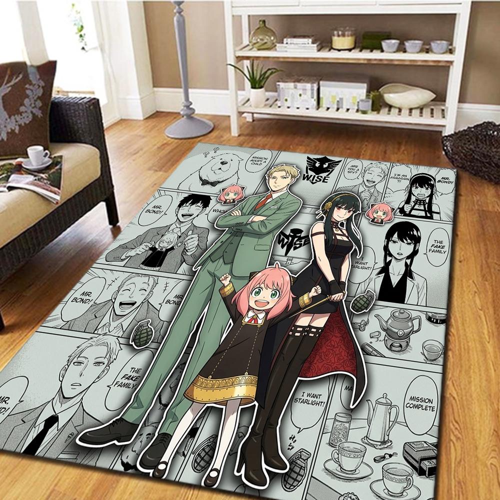 SPY FAMILY Living Room Carpet, Bedroom Decor, Home Cool Movie Mat Play Floor Mat -HE57