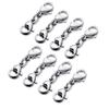 8 Pcs Double Lobster Clasps Small Necklace Bracelet Extenders Double Claw Connector Jewelry Extension Clasp Easy To Use