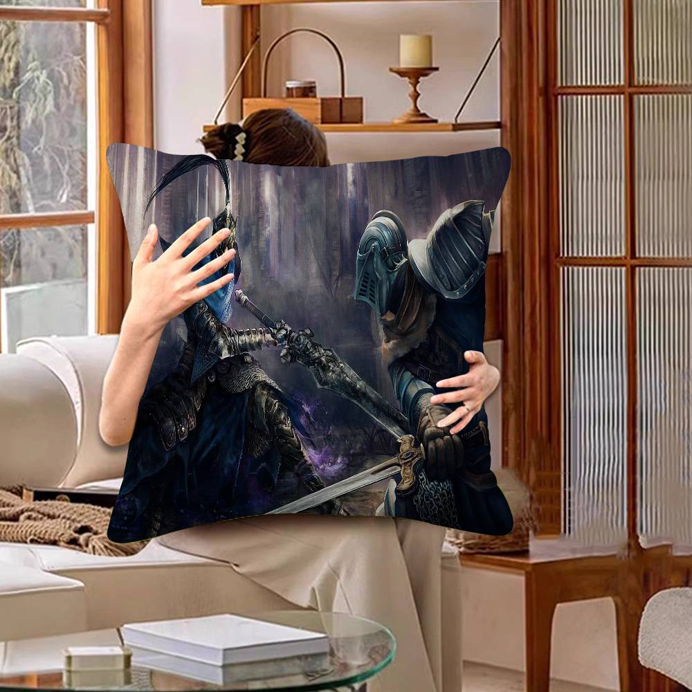 Classic Game Dark Souls Cushion Cover Car Throw Pillow Case For Sofa Car Christmas Gift 40x40cm 45x45cm