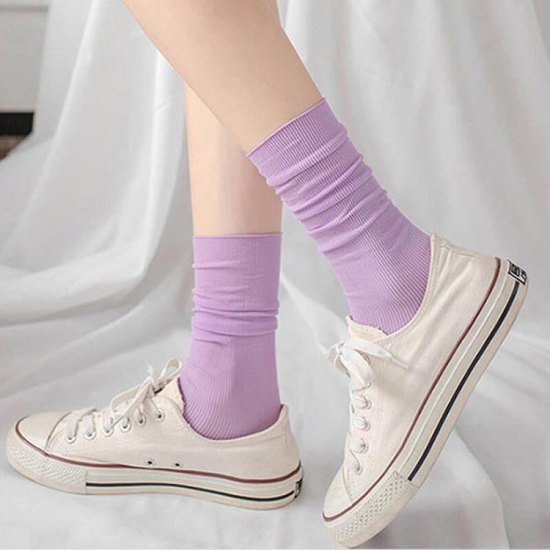 Wizen Medium Plain Basic Socks brown