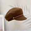 Autumn and winter Maillard hood Children's woolen cap Versatile octagonal hat Beret cloud Premium sense