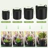 AIMOONSA Sac de plantation 12 L – Pack de 5 sacs en tissu non tissé respirant, poignées renforcées, 25,5×24,5 cm
