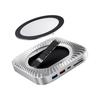 Mac Mini M4 Compatible Hub Hub SSD Expansion HDMI 4K 60Hz Data Port Card Slot Headphone Jack Port for 2024 Mac Mini Pro USB-C 10-in-1 -NVMe USB-C