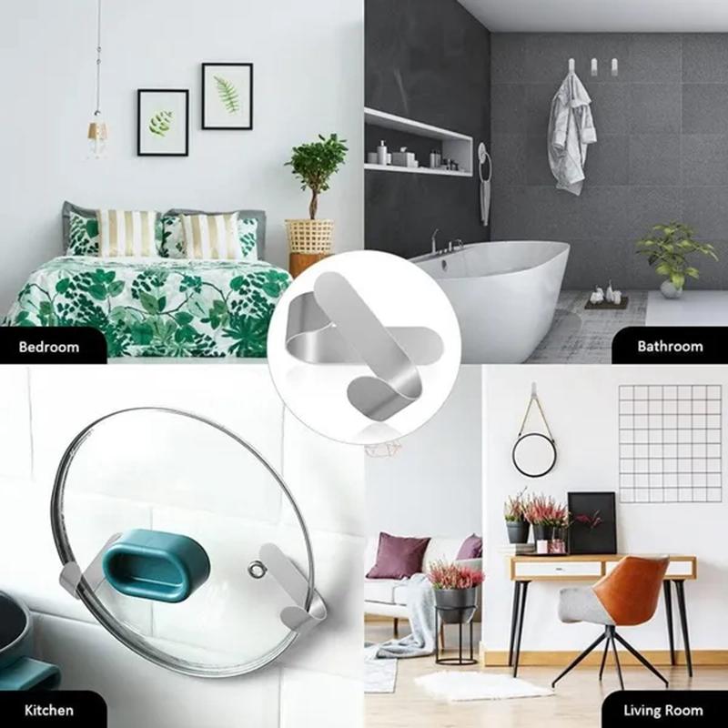 3Pcs Mehrzweck Wand Organizer Haken Hinter-tür Schlüssel Kleiderbügel Haken Bad Robe Handtuch Halter Rack Küche Hardware regal Haken