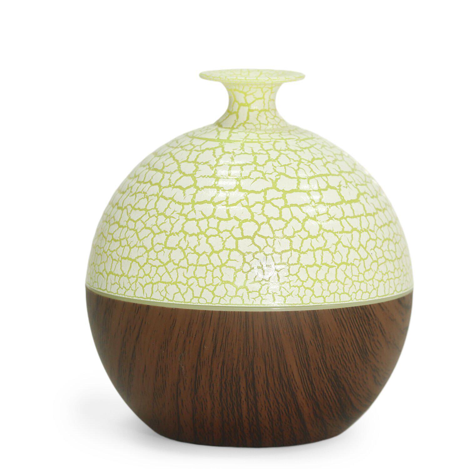 Mini Desktop Air Purifier Humidifier & 130ml Seven-Color Gradient Wood Grain Desk Lamp USB