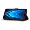 For TECNO Pop 5 LTE 4G Wallet Case with Wrist Strap Butterfly Imprint Leather Phone Cover