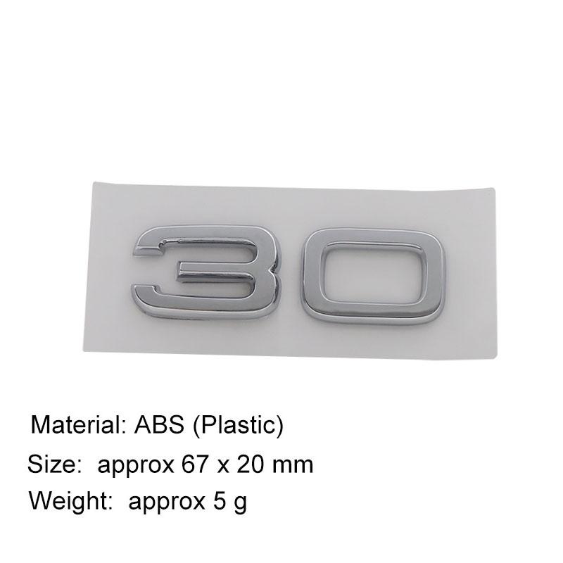 Adesivo Logo 3D 30 35 40 45 50 55 TFSI Emblema Paraurti Posteriore Auto Bagagliaio Posteriore Accessori