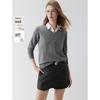 100% Merino Wool Seamless V-Neck Sweater
