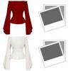 Elegante Camicia Blusa Steampunk con Maniche a Campana per un Unico Costume da Pirata Cosplay