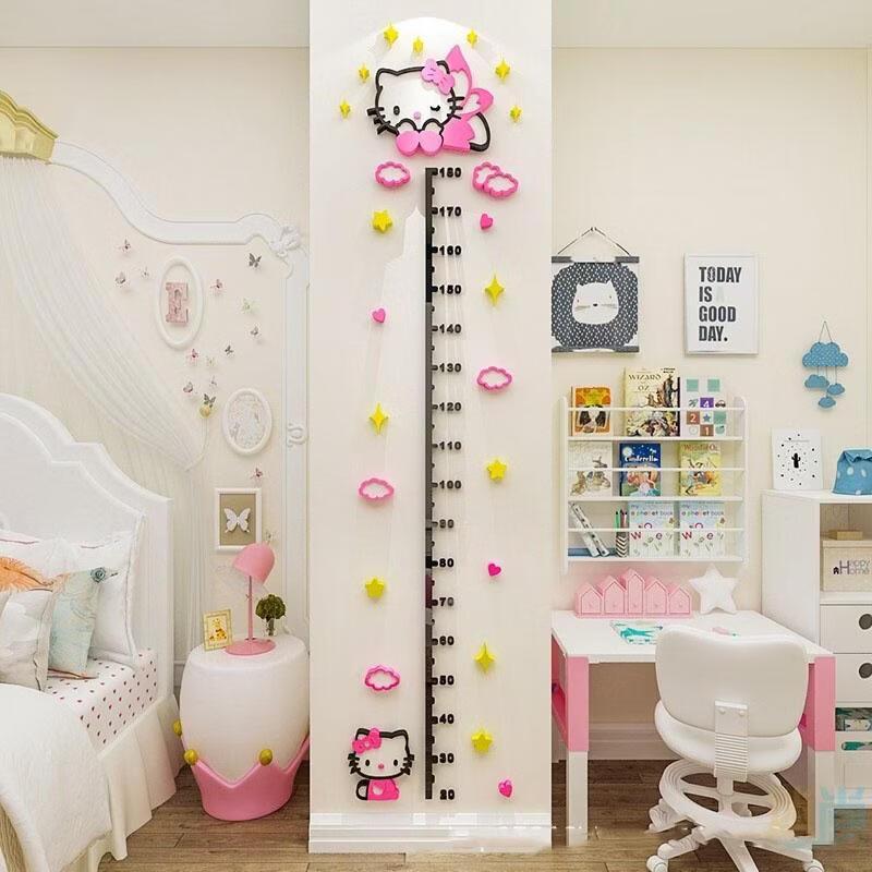 SEE KEAN Children s 3D Acrylic Removable Height Chart Wall Sticker