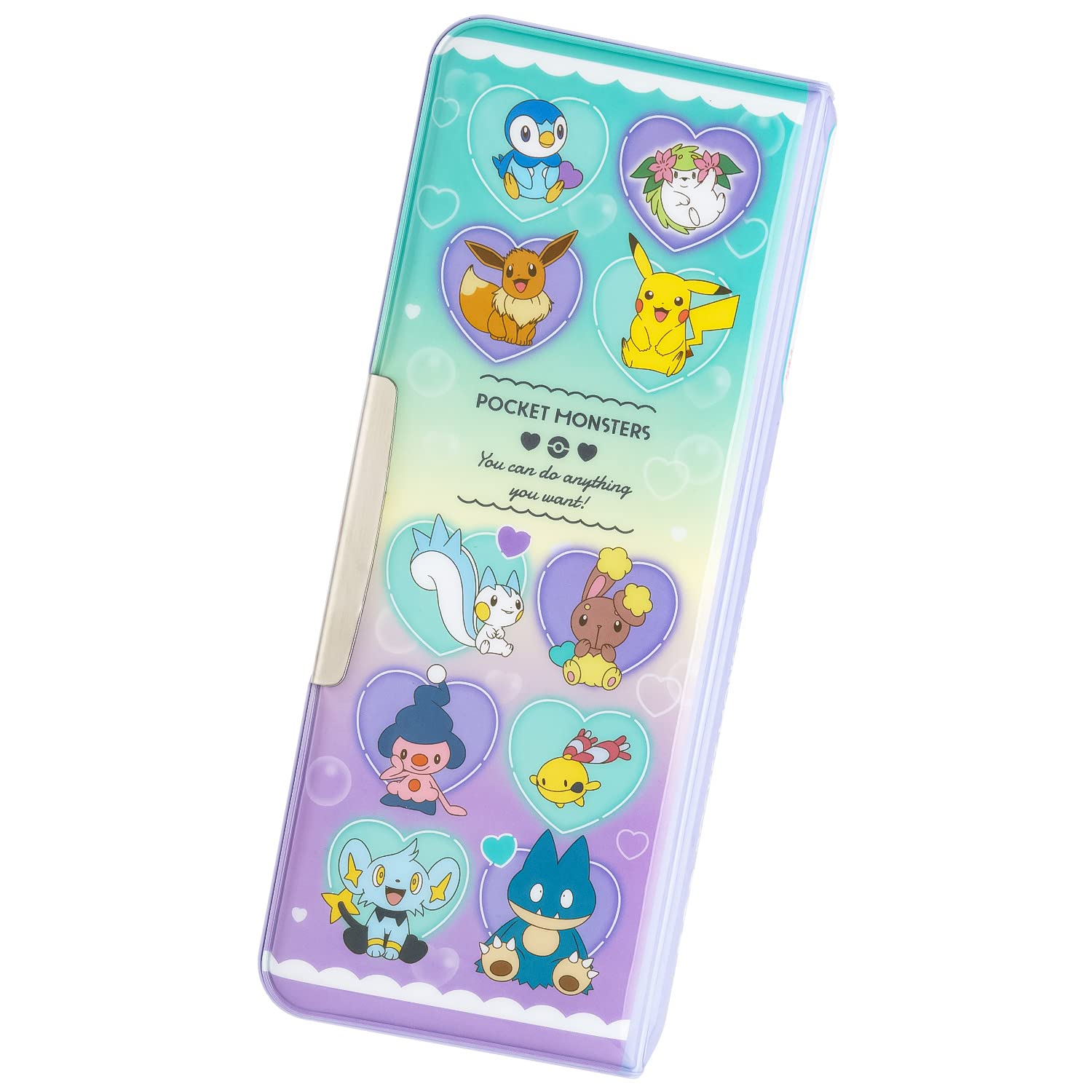 Showa Note Slim Pencil Hairun Heart Bubble 412729808 Case, Pokémon Design,