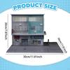 1/64 Diorama Building Diecast Car Parking Lot Display with Light Hong Street Scene