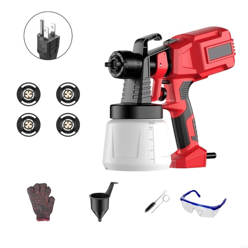   Paint Sprayer,HVLP Sprayer Guns with 4 Nozzles Paint Guns with Adjustable Sprayer Width, Paint Sprayers for Home Furniture
