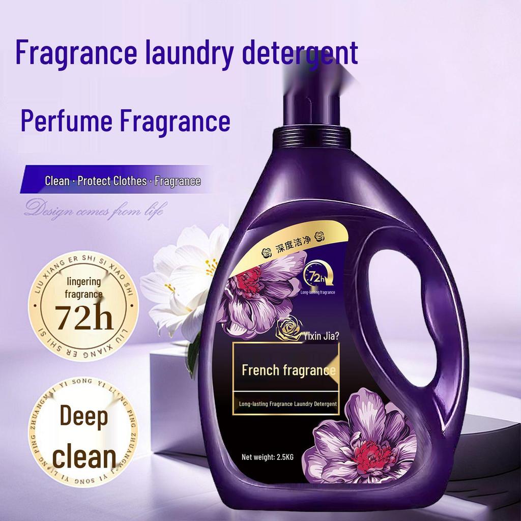 French Perfume Laundry Detergent: Large Bottle, Long-Lasting Fragrance, Deep Cleaning, Stain Removal