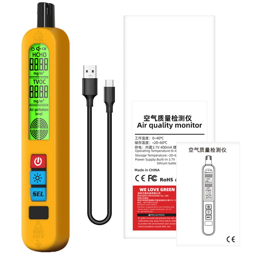 

G2 Air Quality Detector Gas Detector Auto Alarm Formaldehyde HCHO TVOC Portable LCD Digtal Display Home Office Indoor Detection