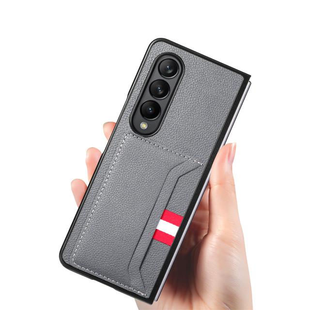 Anti -Scratch Leather Phone Bag Protective Case For Samsung Galaxy Z Fold 4 Fold3 Fold4 5g Fold 3 2 Fold2 Slim Card Slot Cover