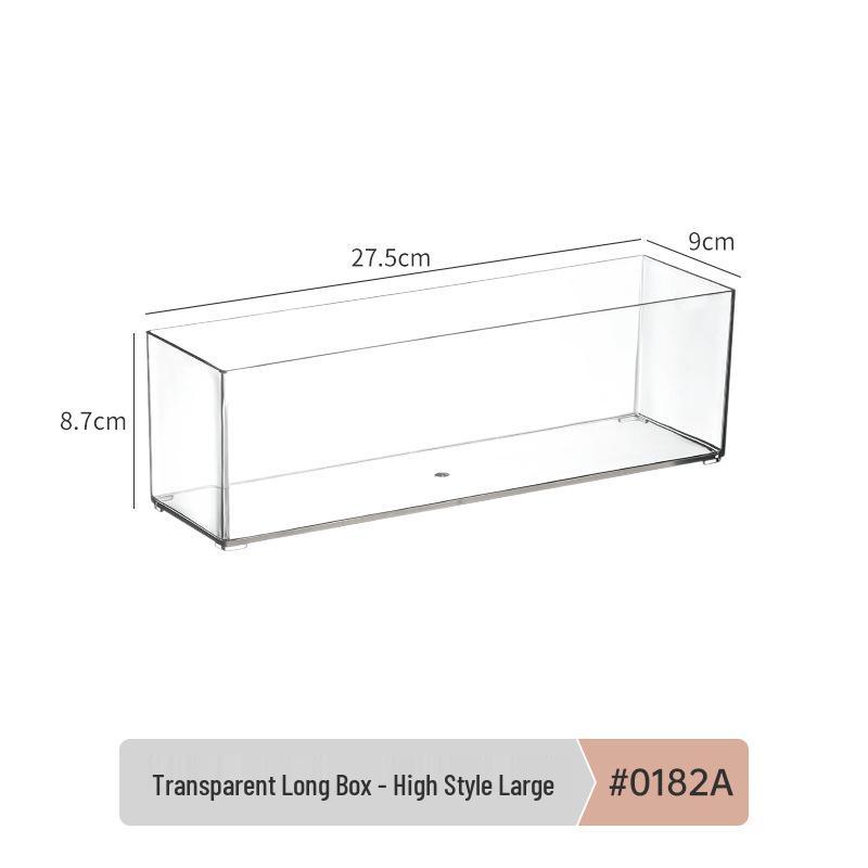Cajón de Escritorio Transparente de Acrílico con Divisor