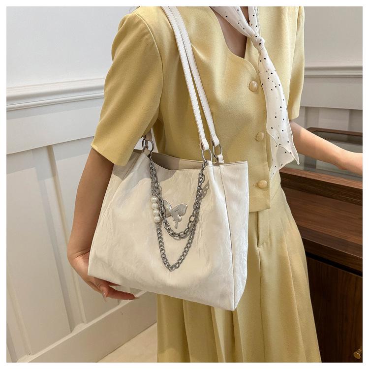 2024 Silberne Lässige Schmetterling Tragetasche - Damen Große Kapazität Sommer Mode Schultertasche