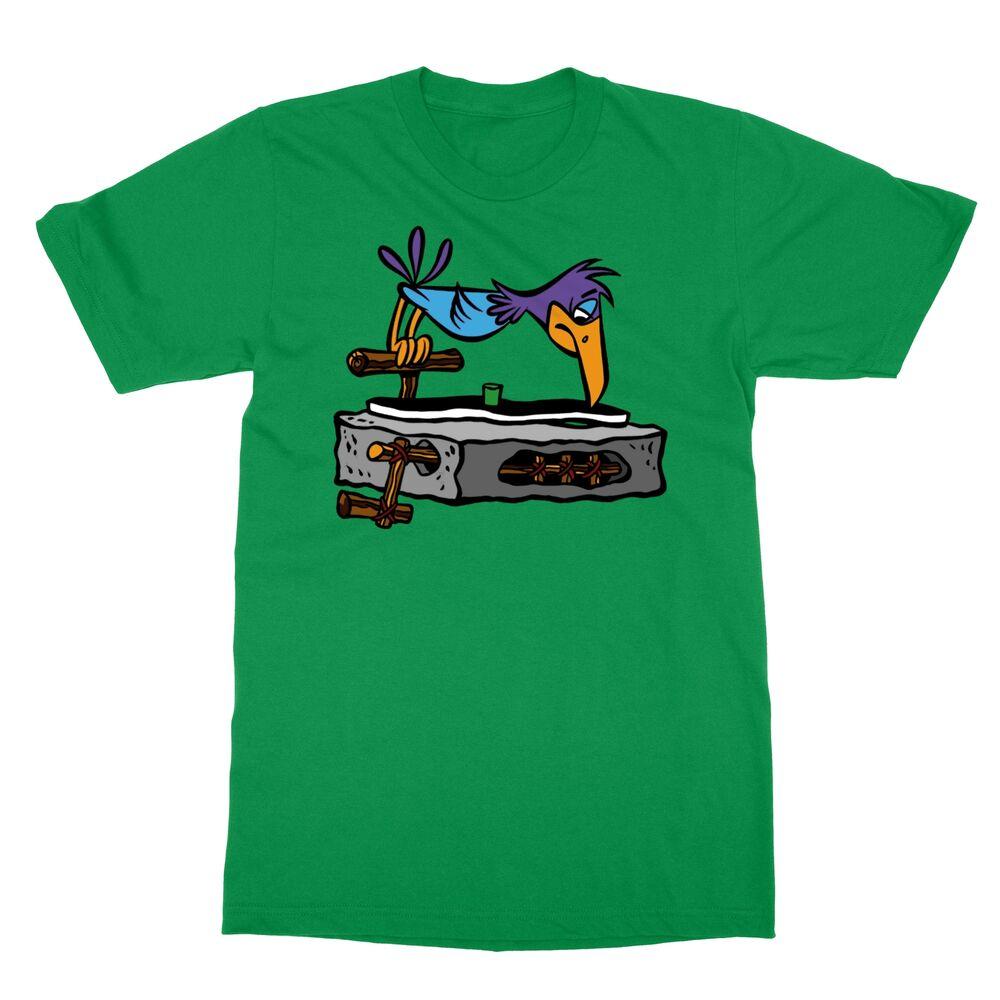 Retro Cartoon Flintstones Record Player Fun Men s T-Shirt Unisex T-Shirt XXL