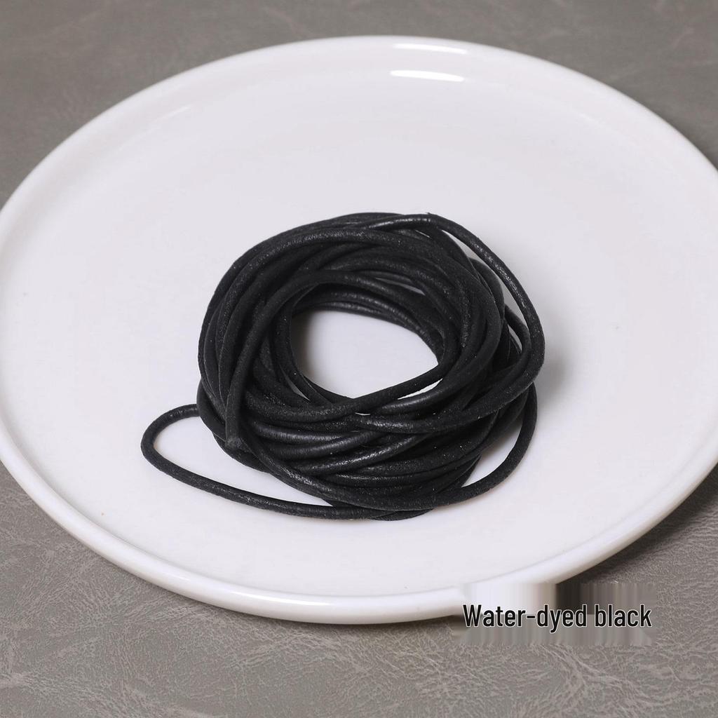 3MM Colored Leather Cord for DIY Jewelry: Round Leather Strip for Bracelet and Necklace Crafting