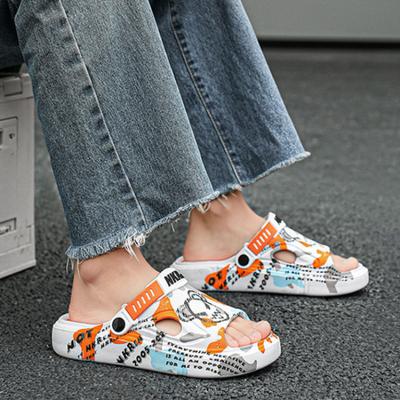 Summer Male Slipper Soft Slides Sabot Platform Men's Shoe Comfortable Clappers 2024 Eva Low Price Sale Cheap Shoes Korean Style