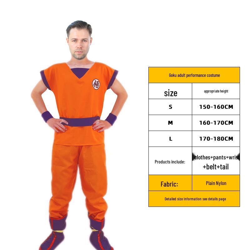 Dragon Ball Goku Kostüm für Kinder & Erwachsene - Anime Bühnenauftritt Outfit