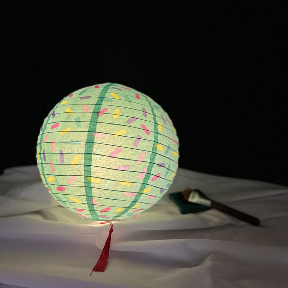 Chinese Paper Lantern Round Hanging Lantern Ball Holiday Supplies Paper Lamp  Wedding