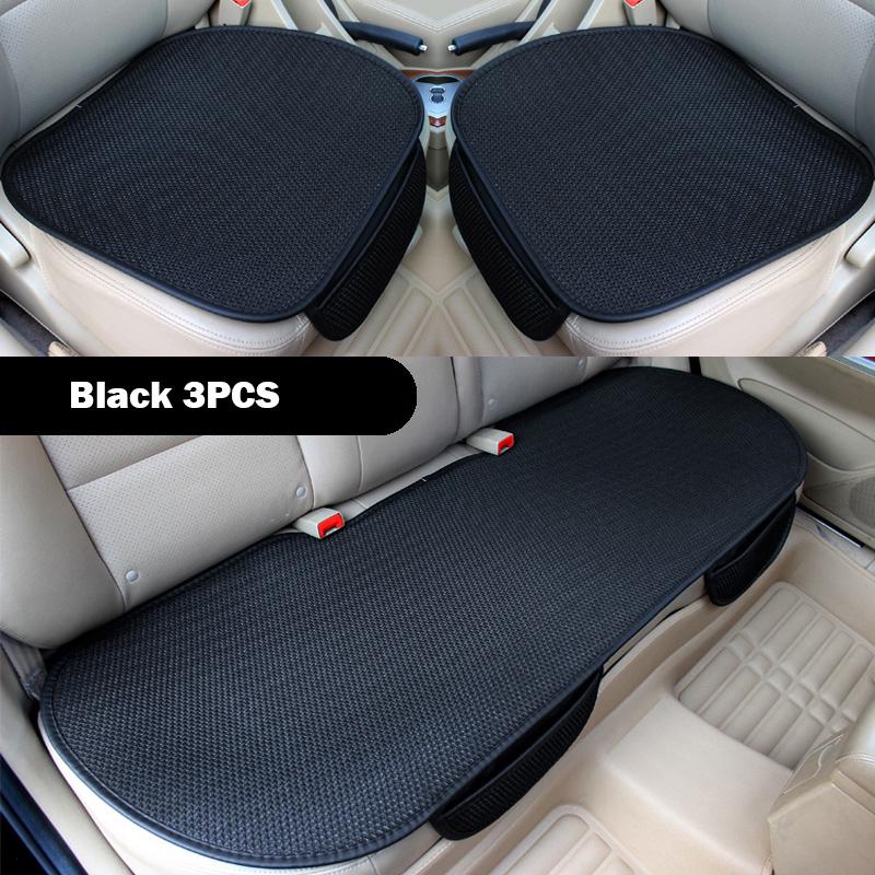 New Summer Car Seat Cover Breathable Ice Silk Front Rear Car Seat Cushion Backrest Protector Pad For Auto Interior Truck SUV