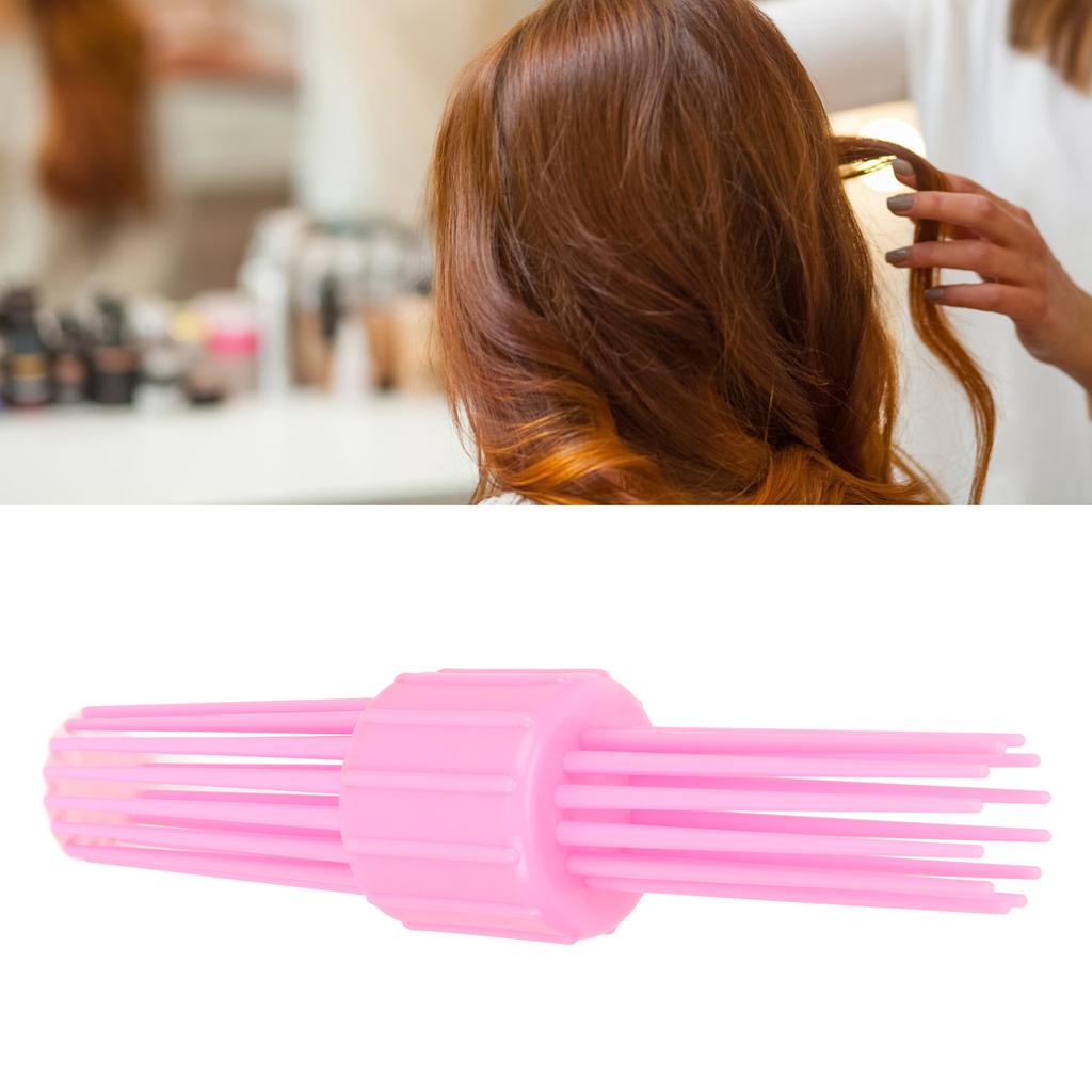 Hair Curling Roll Comb Slip Resistant Portable Gentle Curls Multi Tooth Hair Styling Curler Comb for Women