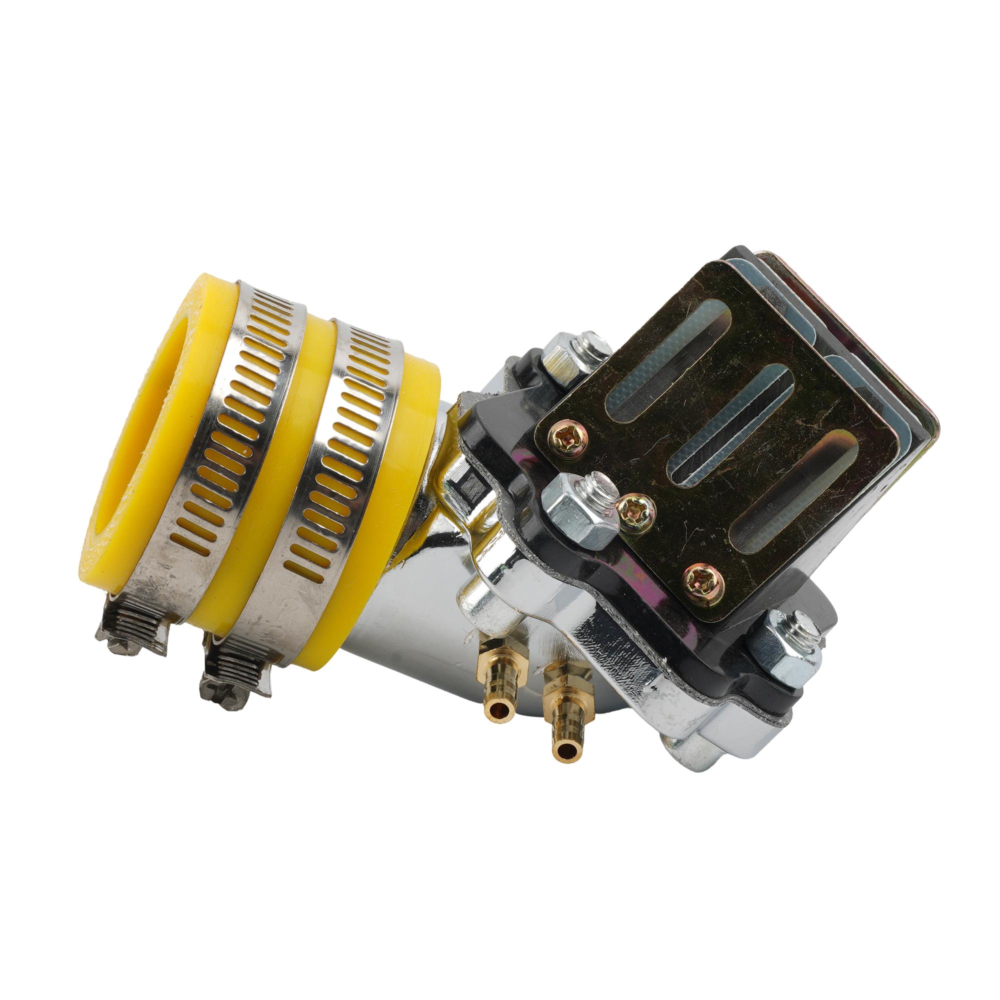 Впускной коллектор карбюратора мотоцикла Горизонтальный Minarelli для Yamaha JOG 50 90 3KJ 1e40qmb 4DM Мотоцикл Скутер 50cc 70cc 90cc жёлтый
