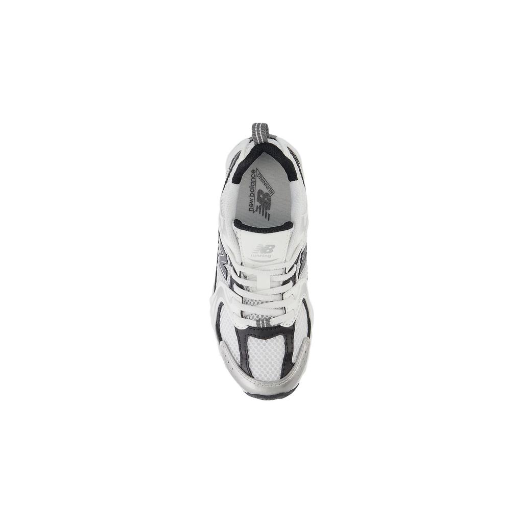 New Balance Comfortable Durable Low Top Casual Shoes Kids sneaker White Black PZ530LB-1