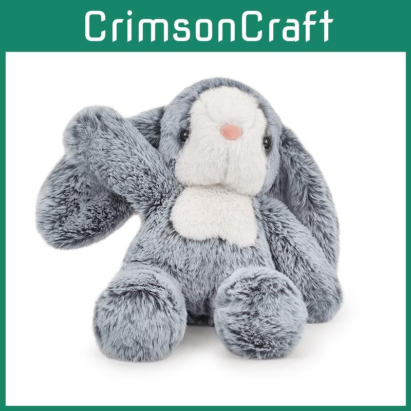 Grey Rabbit Plush Toy Cartoon Animal Stuffed Doll Room Decoration Gift Kids