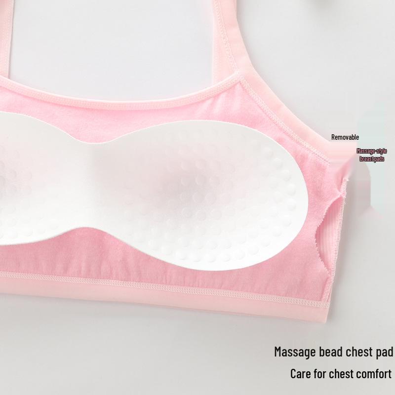 Girls' Developmental Puberty Tank Top: Elementary to High School Student Underwear, Inner Wear, Wrap Chest Bra