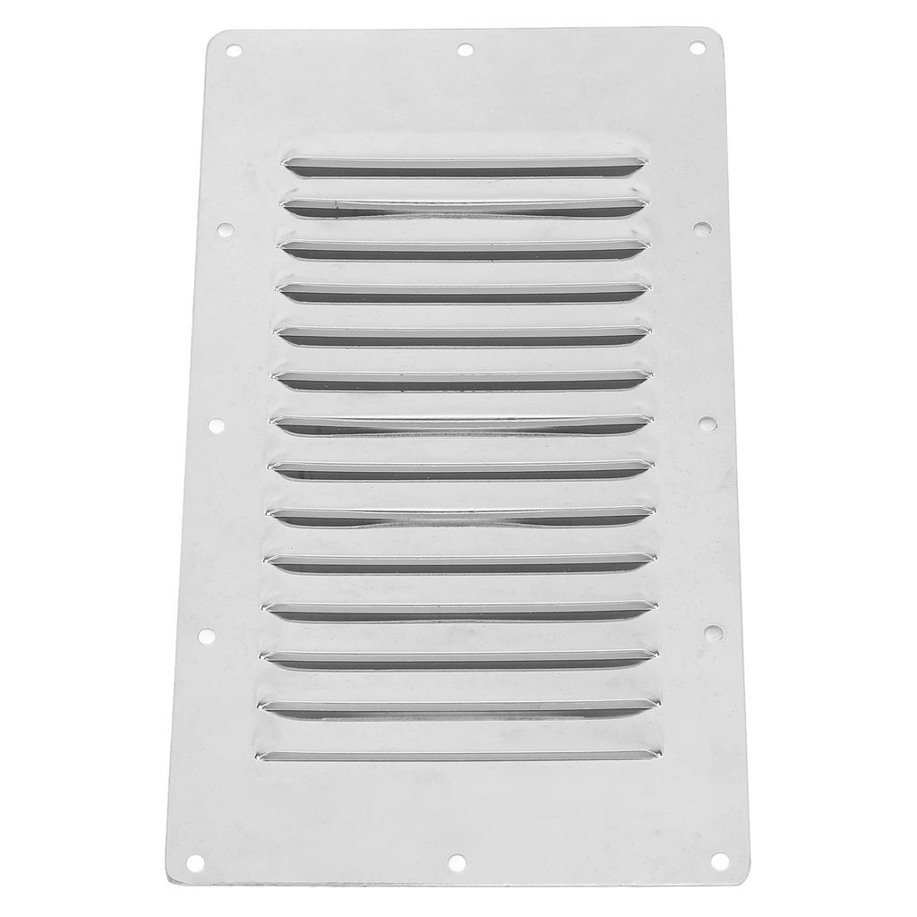 Boat Louvered Vent Rustproof 304 Stainless Steel Marine Ventilation Grille Cover with Screws for Yachts RV