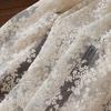 Soft Beige Mesh Fabric Embroidery Lace Fabric for Dress Cheongsam, Baby Clothes, DIY Background Fabric By The Yard