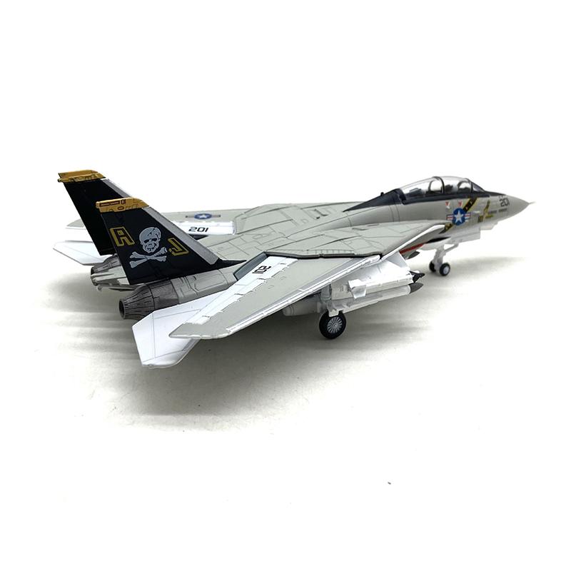 1/100 Scale USA F-14 Tomcat Fighter Alloy Model Diecast Military Missile Bomber