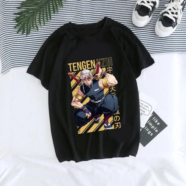 Unisex's T-Shirt Kaus Grafis Anime Demon Slayer Uniseks Tanjirou Kamado Kaus Wanita Kimetsu Kaus Wanito Printed Harajuku T-shirt