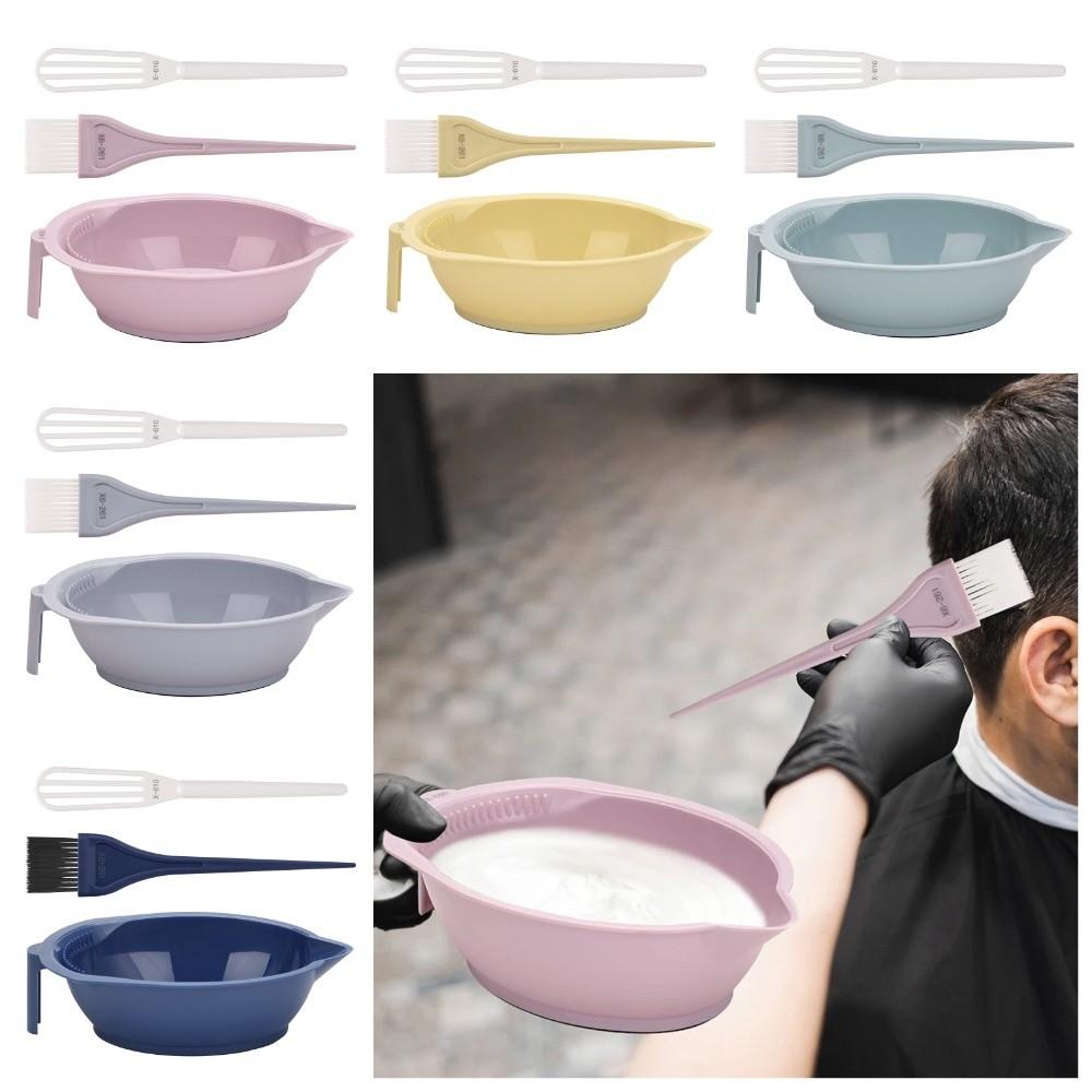 3PCS Anti-slip Professional Hair Dyeing Kit Hairdressing Hair Coloring Kit Barber