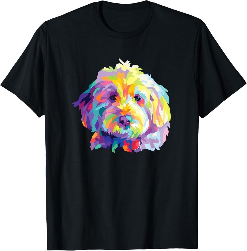 

Colorful Dog Goldendoodle Gift Labradoodle Pet Bernedoodle Gift Unisex T-Shirt M