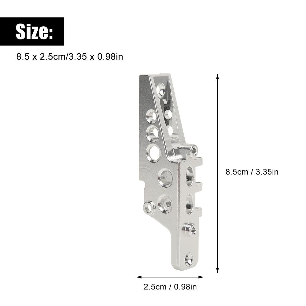 Front and Rear Shaft Shock Fittings Kit for Axial RR10 90048 Wraith 1 10 RC Crawler CarSilver