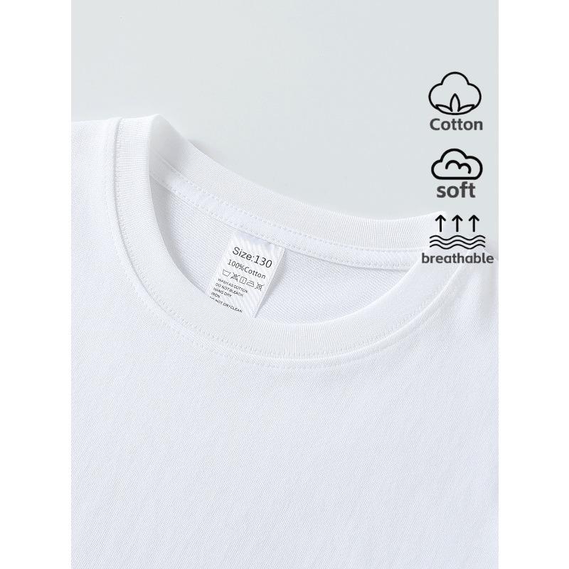 European Sizes Boys' Breathable Short Sleeve T-Shirt WithTraffic Light Stop Sign Cartoon Character Graphic Print - Round Neck Casual Summer Shirt