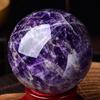 1 Stück natürlicher Traum-Amethyst-Kugel, polierte Massage-Kugel, Reiki-Heilraum-Dekoration, Kristall-Handwerk, Stein-Globus, Souvenirs 4-7 cm