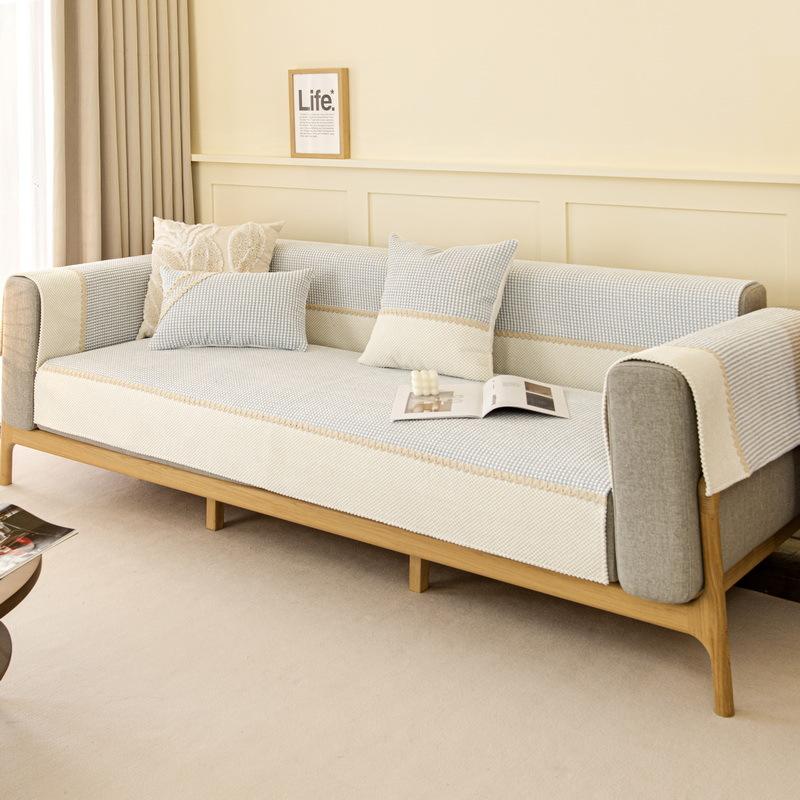 

Новая подушка для дивана, двухцветная строчка, вельветовый диван, современная простая подушка для сиденья, всесезонная универсальная нескользящая подушка для дивана 70*70cm