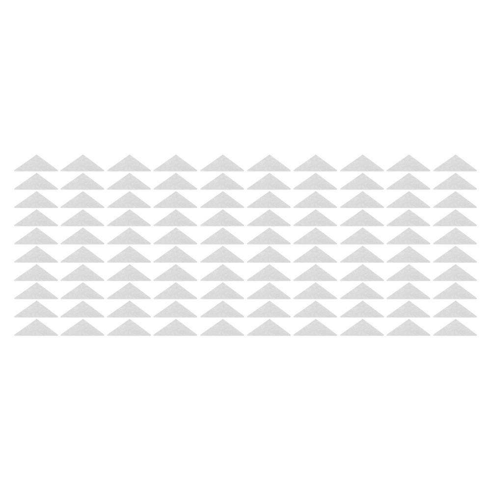 100pcs Triangular Shape Adhesive Collar Stays Self Adhesive Shirt Neck Stays Office Wear
