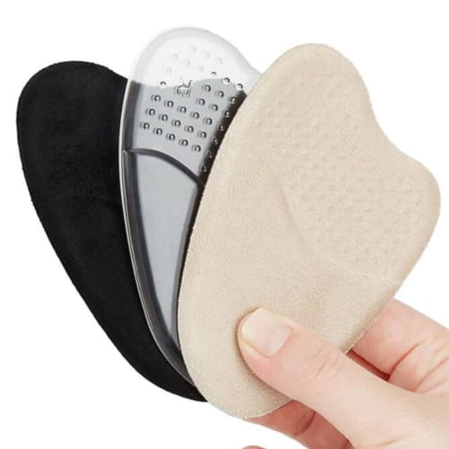LIKENNY Toe Cushions, Shoe Size Adjustment, 3 Colors, 3-Pair Set, Prevents Blisters, Heel Pads, Prevents Shoes from Slipping Off, Shoe Toe Shock Absor