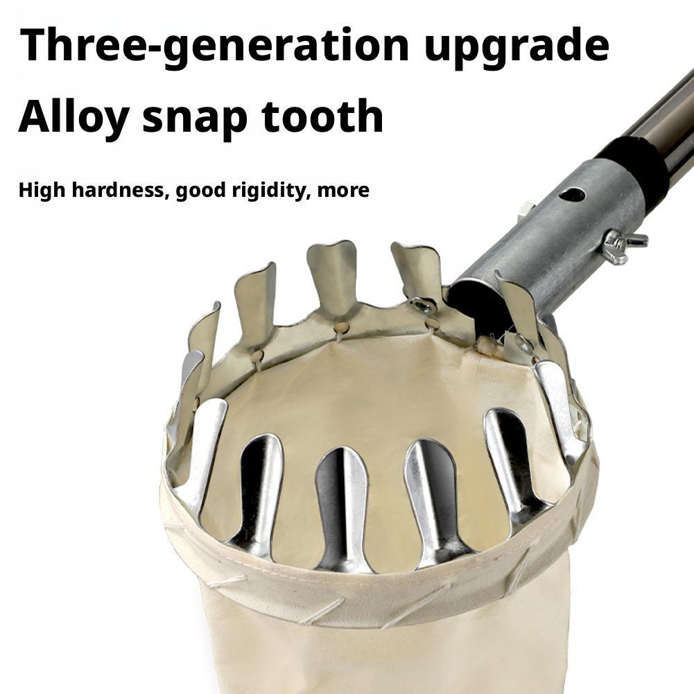 16/20 Diameter High-altitude Fruit Picker Fruit, Apple,Persimmon, Toon,Stainless Steel Telescopic Rod Positioning Picking Device