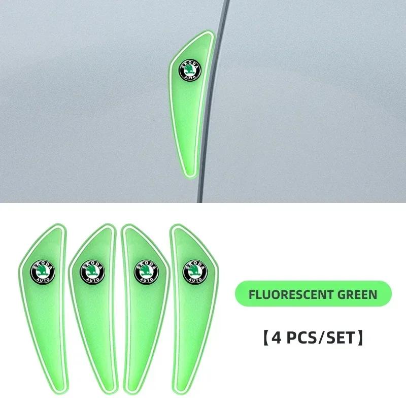 

2025 New 4pcs/set Car Door Side Edge Protector Strip For Skoda Octavia Fabia Rapid Superb Kodiaq Scala Karoq Citigo Kamiq Roomst 4pcs