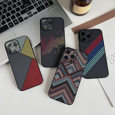 For IPhone 16 Kevlar Carbon Brazing Magnetic Charging for Apple 15 Promax Phone Case